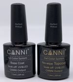 CANNI Base Coat & Top / No Wipe Top Coat Elite99 Gel Nail Polish LED Colours UK!