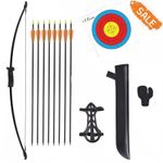 YLSIO Archery Bow and Arrow Set Compound Kit Target Practice Hunting for Kids