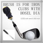 1pc Golf Club Cleaning Brush Set Stainless Steel Golf Clubs Head Hosel Brush