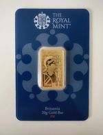 Royal Mint Britannia 20g Gold Bar - 999.9Fine Gold - Sealed 