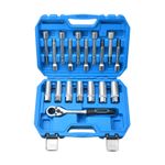 Universal 18pcs Shock Absorber Strut Dome Bearing Tool Socket Wrench Nut Set