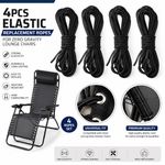 4PCS Elastic Bungee Replacement Cords for Zero Gravity Recliner Lounge Chair Rop