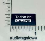 Technics Quartz Turntable Logo Badge For Dust Cover Custom Made Silver Aluminum