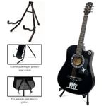CLASSIC 6 STRING 4/4 SIZE 38" ACOUSTIC GUITAR PACK BOYS GIRLS MUSIC-GUITAR STAND