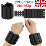 2Pcs Adjustable Ankle Weights Wrist Weight Bracelet Fitness Equipment Training