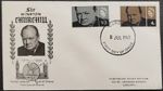 1965 Winston Churchill First DayCover Fleetwood Engraved Cardiff FDC Unaddressed