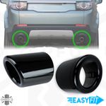 2 Exhaust tips upgrade Gloss Black for Land Rover Discovery Sport tailpipe 