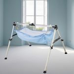 TinyTyke Manual Baby Cradle | Square Pipe Frame Fully Foldable | Smooth Rocking