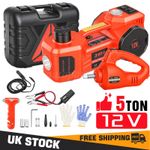 5 Ton 12V Electric Car Jack Kit Hydraulic with Impact Wrench for Emergency Tyre