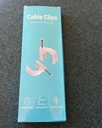 Abnii Round Nail-In Cable Clips 4mm White PE/Steel Heat Resistant 100 Pack