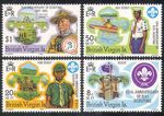 British Virgin Islands (BVI) 1982 Baden Powell/Scouts/Scouting/Canoe 4v (n39977)