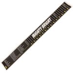 Mighty Bright Sea fishing fish measure. 46cm Sticker For seatbox BLACK