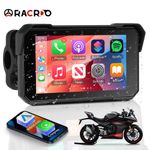 5" Waterproof Motorcycle Navigator Portable Wireless CarPlay Android Auto Screen