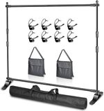 EMART Heavy Duty Backdrop Stand 10x10ft 3x23m Adjustable Background Support Kit
