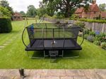 Big Air Super Bounce 10x17ft Rectangular Trampoline with Safety Enclosure Black