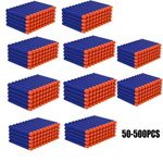 50-500PCS Bullets for Nerf-7.2cm Refill Foam Darts for X Shot Elite 2.0 UK