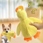 Indestructible Duck Dog Chew Toy UK Tough Squeaky Interactive Calming Pet Toy