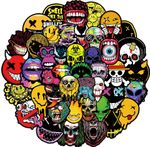 50X Horror Skull Vinyl Graffiti Sticker Bomb Skate Laptop PVC Stickers Car Decal