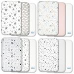 Next to Me Crib Sheets  83x50- 3pc Set  2 Cotton Sheets + 1 Waterproof Protector
