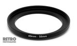 49mm to 58mm 49-58mm Step-Up Stepping Ring Filter Adapter - UK Stock