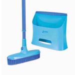 Spontex Catch And Clean Indoor Rubber Broom & Dustpan Style N Fast Shippin Blue