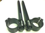51mm STP Tek2 Calibrated road race black anodised Clip-Ons handlebars. MBB