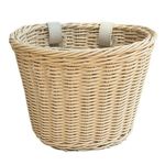 Hand Woven Bicycle Basket Front Bike Basket Plastic Wicker Kids Cycle