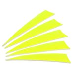 Arrows Vanes 50 Pack 4 Inch Arrow Feather Right Wing Fluorescent Yellow for DIY