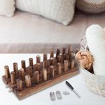 Wooden Loom Frame Hand Knitting Kit Sturdy Portable Chunky Yarn Blanket Loom