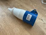 Blue 16A 250v 3 pin coupler socket IP44  new weatherproof Camping  R65