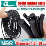 Nitrile Rubber Solid Sealing Strip Rod Round Bar Ø 1-50mm Elastic Oil-resistance