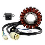 Magneto Stator Generator 18-P For Honda TRX300-FW Fourtrax Big Red 300 88-00