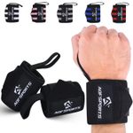 AQF 18" Weightlifting Wrist Wraps, Gym Training Support Straps for Bodybuilding