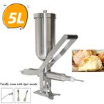 5L Jam & Cream Manual Stainless Steel Filling Machine Commercial Churros Filler