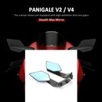 For Ducati Panigale V4 Panigale V2 Adjustable Wind Wing Side Rearview Mirrors
