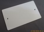 2 Gang Plastic Blanking Plate Marshall Tufflex or Similar. Drillable NO SCREWS