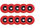 Metabo Flap Disc Pack of 10, 125mm P60 With Rounded Edge for Fillets - 626460000