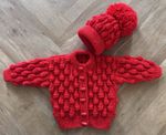 3/6 Months Unisex Cardigan And Hat