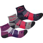 More Mile Endurance 3 Pack Junior Running Socks Kids Cushioned Anti Blister