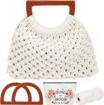 WEBEEDY Macrame Bag DIY Kit for Adults Beginners Macrame Purse Kit for Macrame