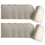 12 Compatible Polishing Filter Pads Suitable For Fluval 305 306 307 405 406 407