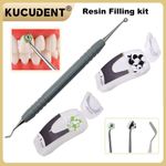 Dental Resin Filling kit Composite Light Cure Resin Filling Spatula Molding Tool