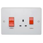 Crabtree 4520/1 45A Cooker Control Unit (168mm X 114mm)