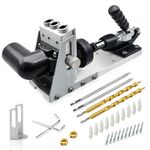 Pocket Hole Jig Kit Woodworking Tool for Screw Drill Portable Carpenter Puncher