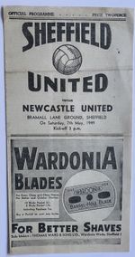 Sheffield United v Newcastle United 7th May 1949