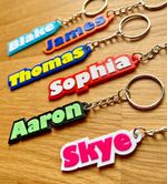 Personalised key ring, key chain, 3d printed, Customisable. Parties, School bag