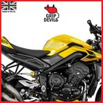 Grip Devils Tank Grips: Triumph Street Triple 765 2023+ Clear