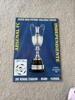 1989 Zenith Data Challenge Trophy Programme Arsenal v Independiente in Miami USA