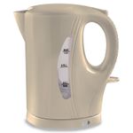 Quest Low Wattage Cream Kettle 1L Cordless Lightweight Caravan Motorhome Camp