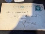 1902 EDWARDIAN POST CARD ENVELOPE MANCHESTER TO LONDON WITH HALFPENNY STAMP